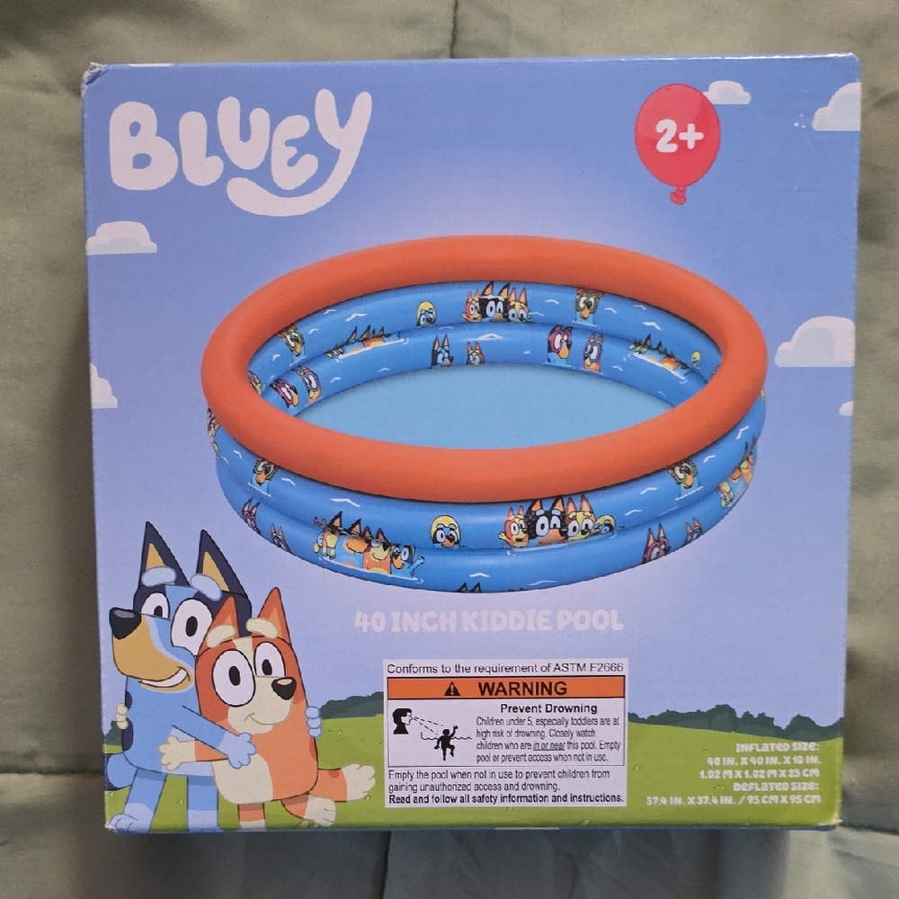 Licensed Bluey Inflatable Kiddie Pool